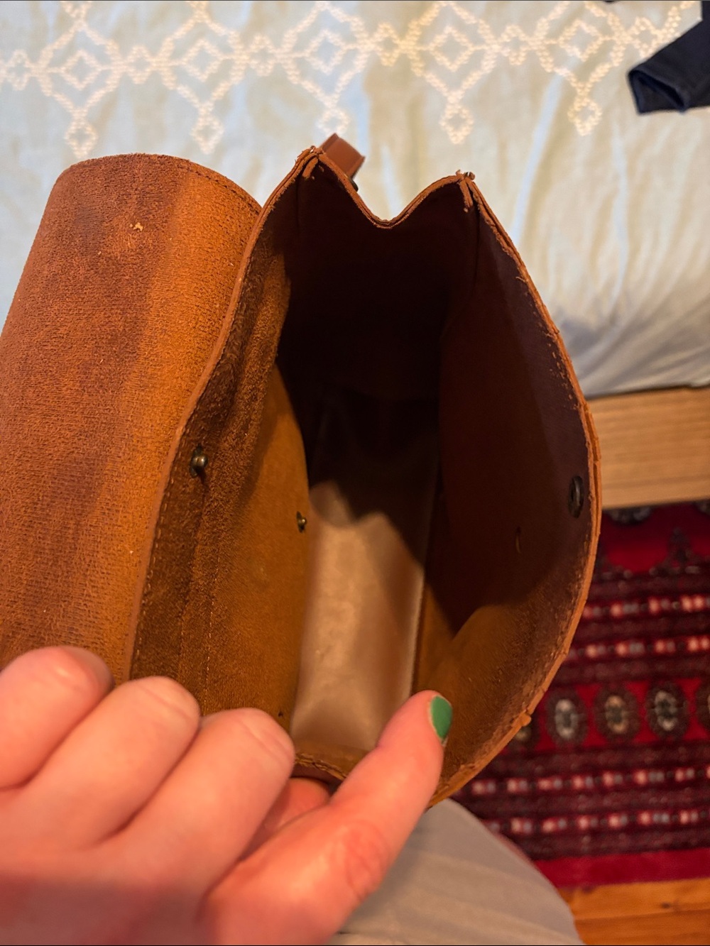 Faux leather mini backpack - Picture 5 of 8